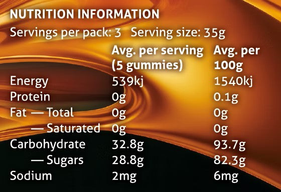 HiveEnergy Sports Gummies - Lemon and Honey