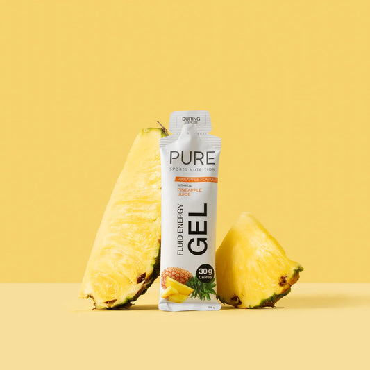 PURE Fluid Energy Gel - Pineapple - 8 Pack
