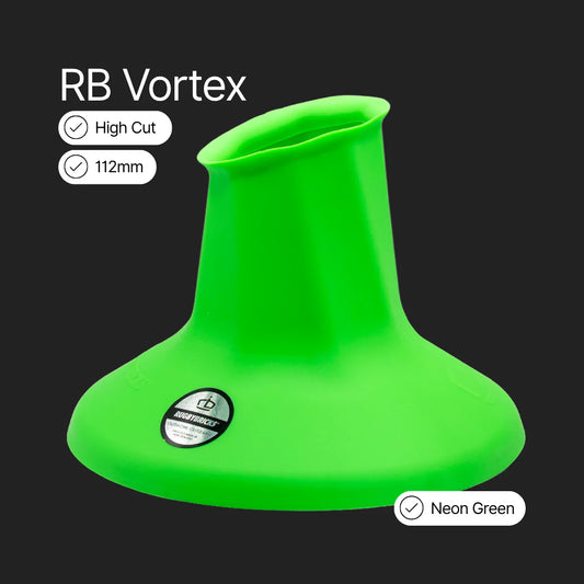 Rugby Bricks Vortex High Cut Kicking Tee - Neon Green