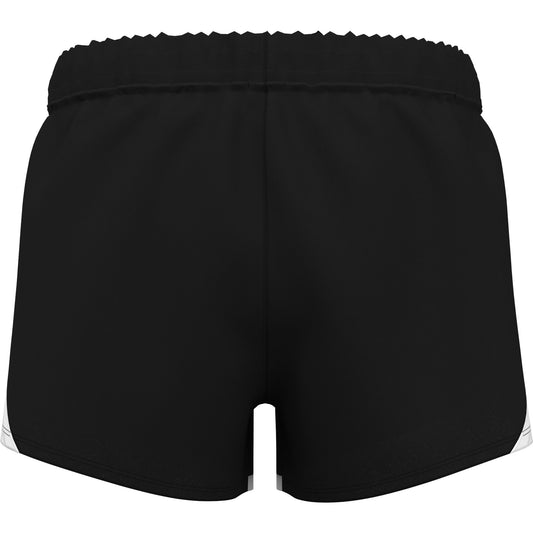 Under Armour Girls Fly By Shorts - Black/White/Reflective