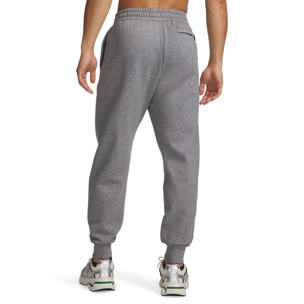 Under Armour Mens Rival Fleece Jogger - Castlerock Light Heather/White