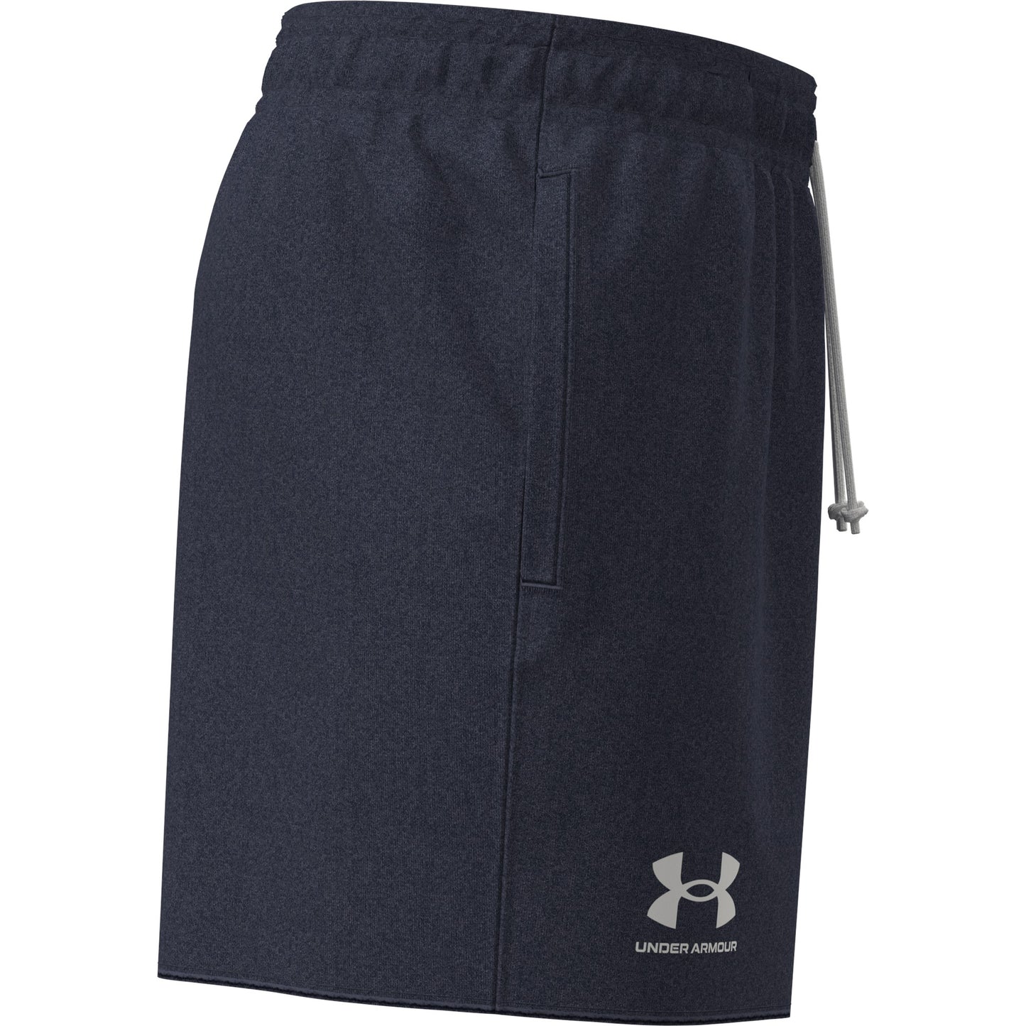 Under Armour Mens Rival Terry 6in Short - Black/Onyx White