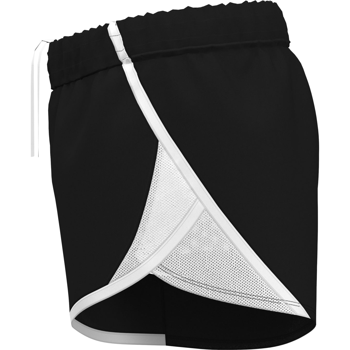 Under Armour Girls Fly By Shorts - Black/White/Reflective