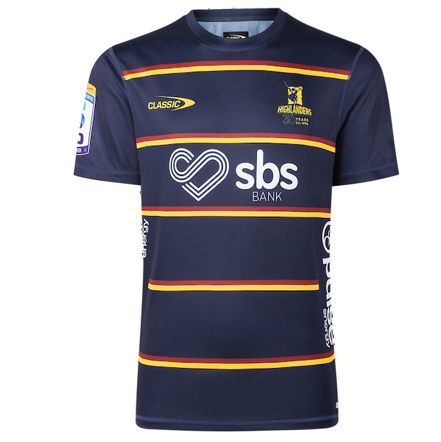 Classic Highlanders Mens Super Rugby Pro Training Tee