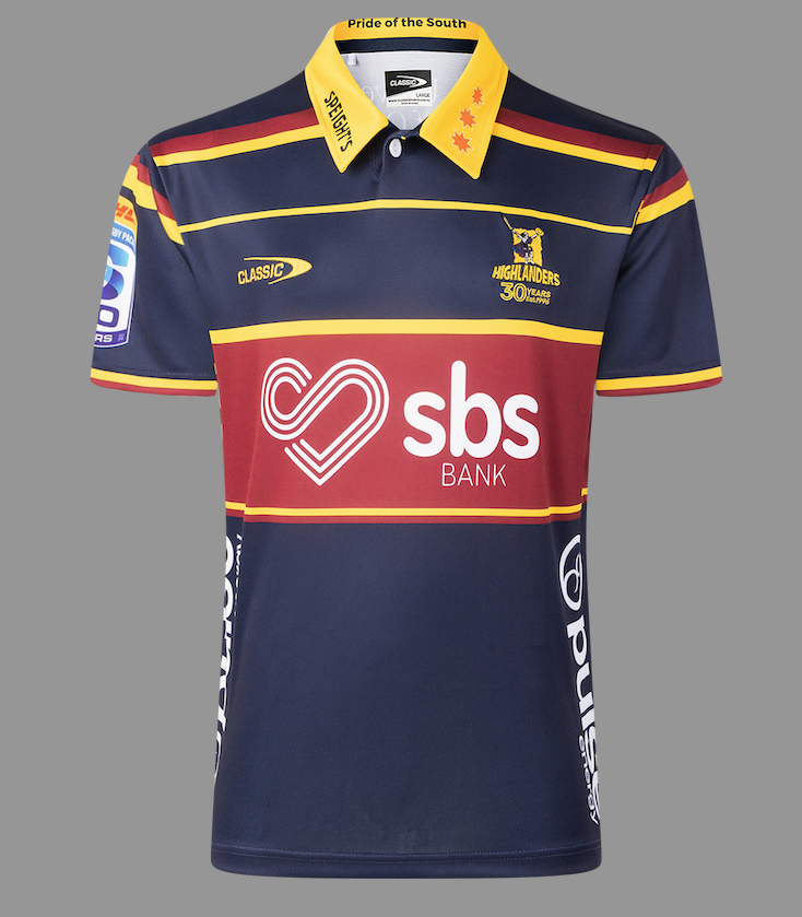 Classic Sportswear Highlanders 2026 Super Rugby Youth Home Jersey