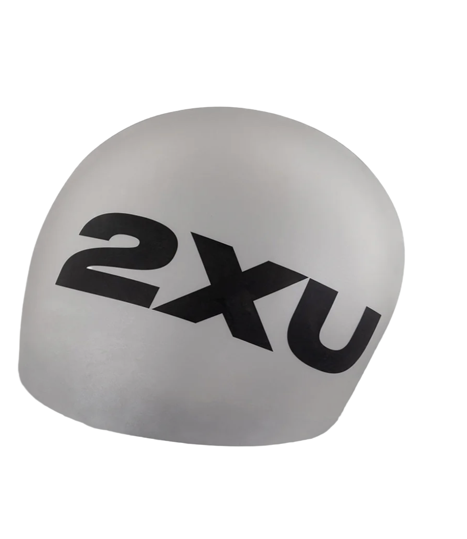 2XU Silicone Swim Cap - Silver