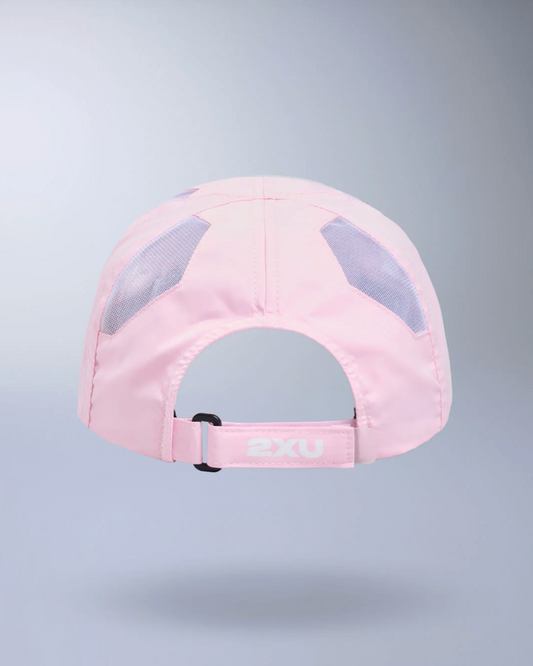 2XU Unisex Run Cap - Pink Frost/White