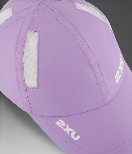 2XU Unisex Run Cap - Lavender/White