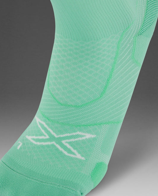 2XU Vectr Cushion Crew Socks - Mint/Dark Moss