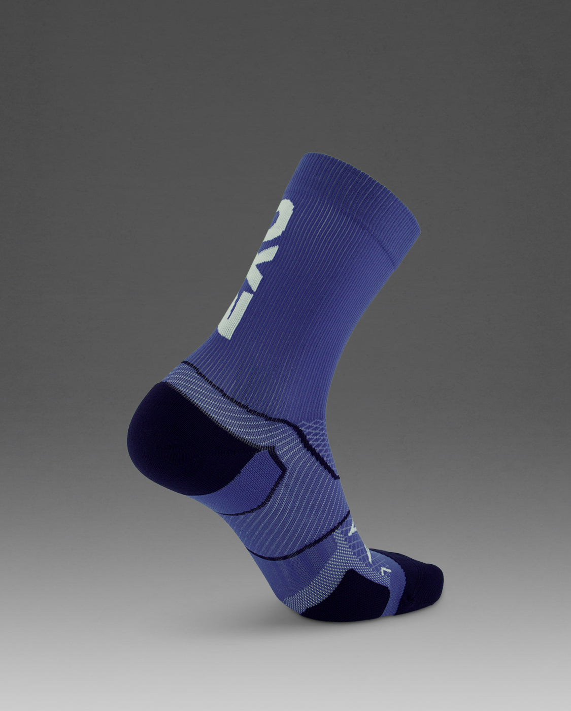 2XU Vectr Cushion Crew Socks - Future Dusk/White