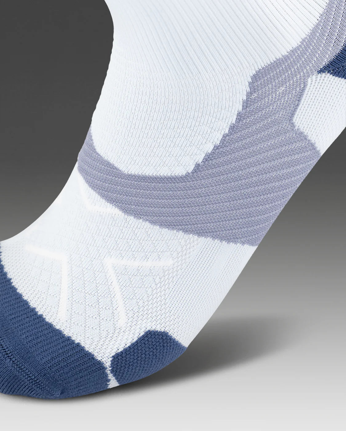 2XU Vectr Light Cushion Crew Socks - Halogen/Blue Stone
