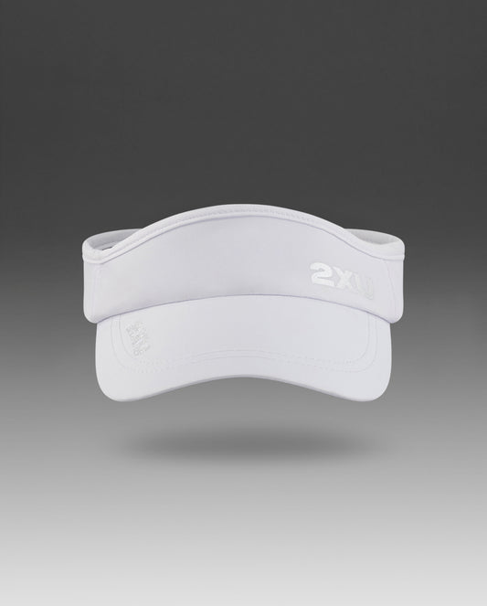 2XU Unisex Run Visor - White/White