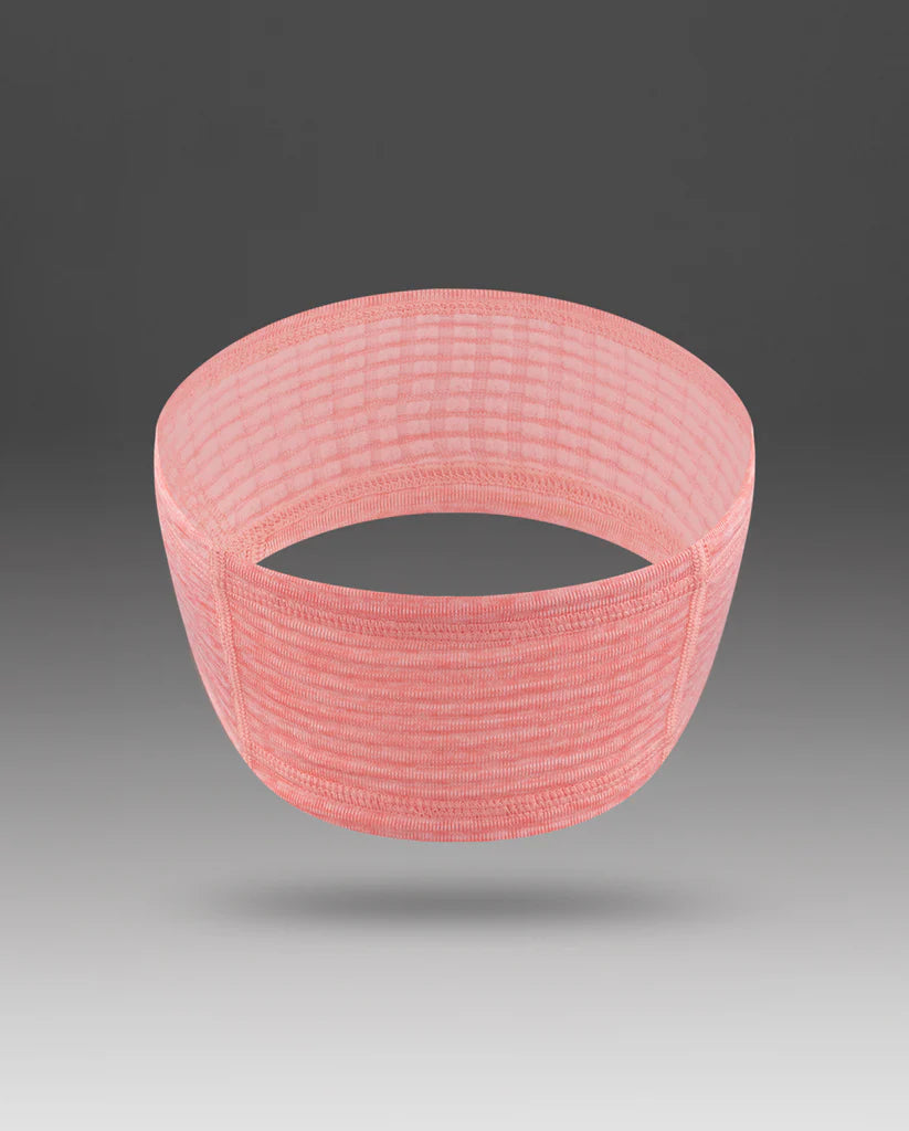 2XU Ignition Headband - Pink Glow/White Reflective