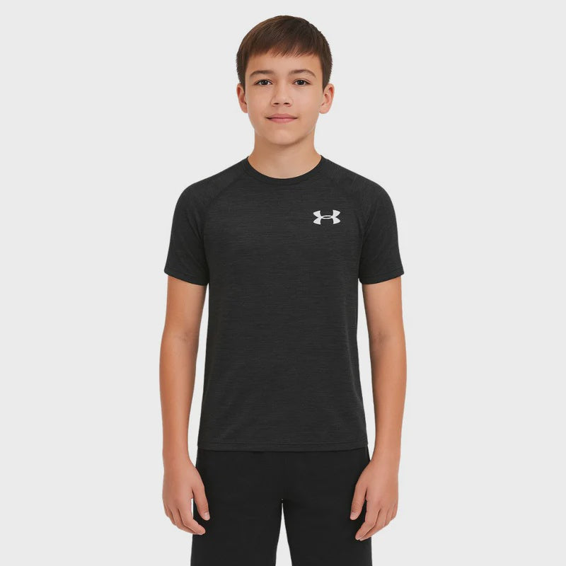 Under Armour Boys Tech 2.0 SS Tee - Black/White