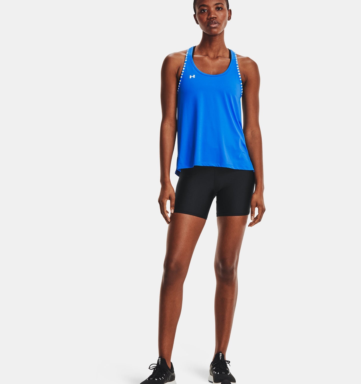 Under Armour Womens Heat Gear Mid Rise Middy - Black