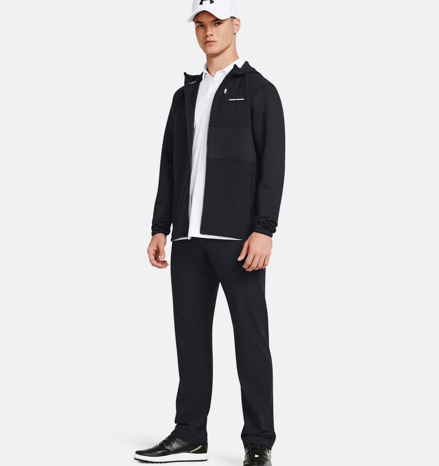 Under Armour Mens Storm Daytona Full Zip - Black/White
