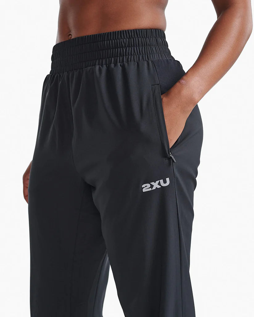 2XU Womens Aero Hi-Rise Woven Jogger - Black/Silver