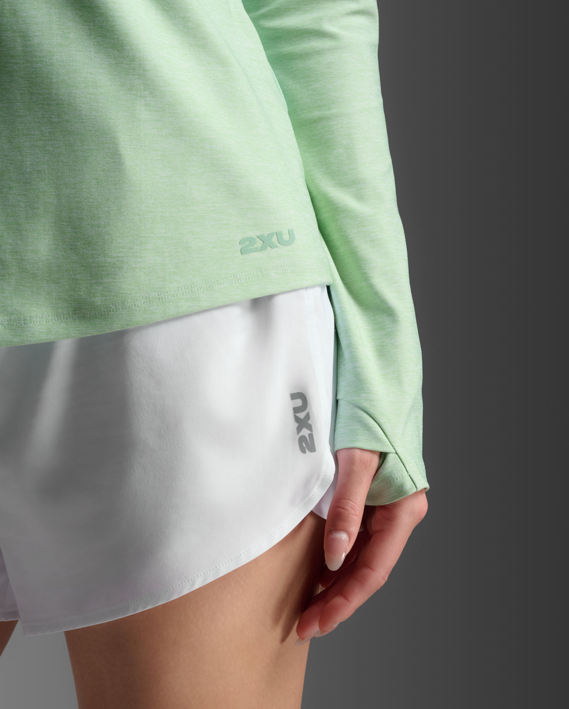 2XU Womens Aero 1/2 Zip - Mint