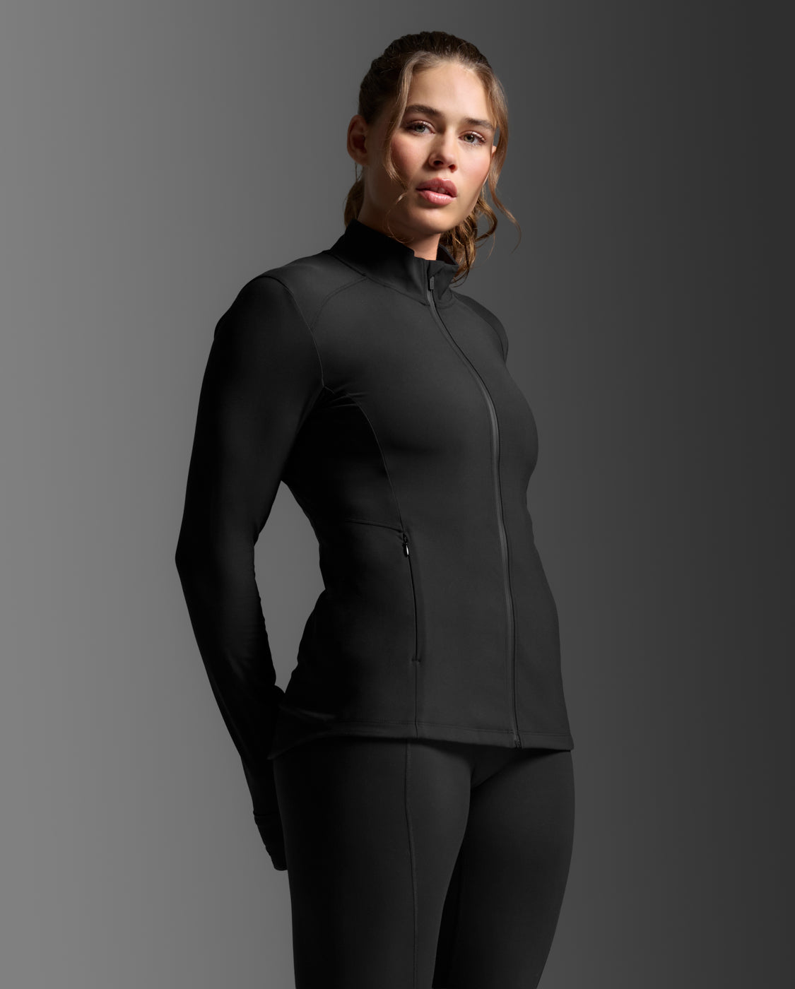 2XU Womens Form Soft Touch Jacket - Black/Black