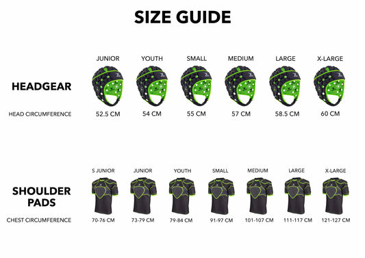 Gilbert Fusion 3-32 Headgear - Black