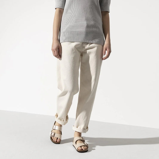 Birkenstock Arizona Birko-Flor - Graceful Pearl White