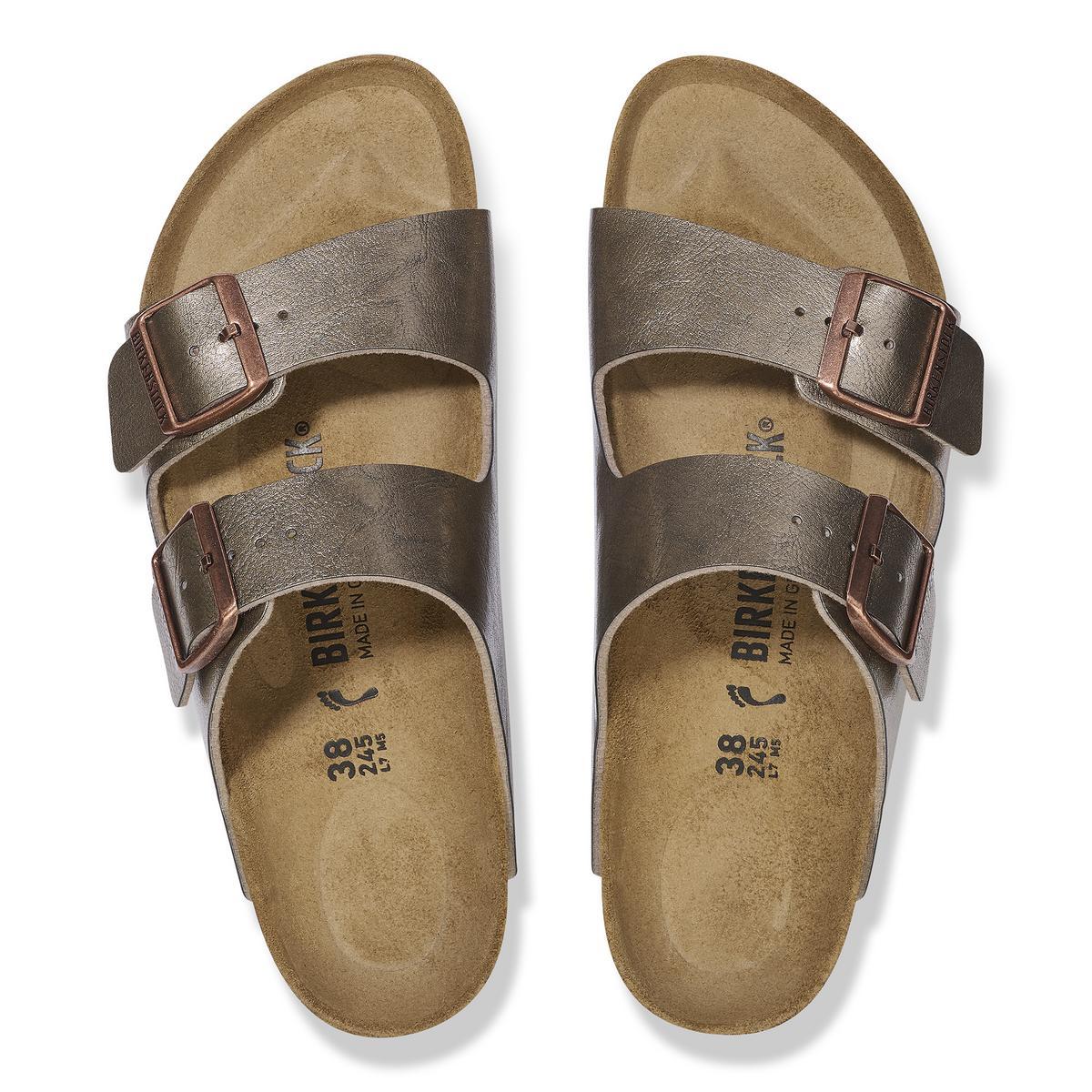 Birkenstock Arizona Birko-Flor Patent - Graceful Taupe