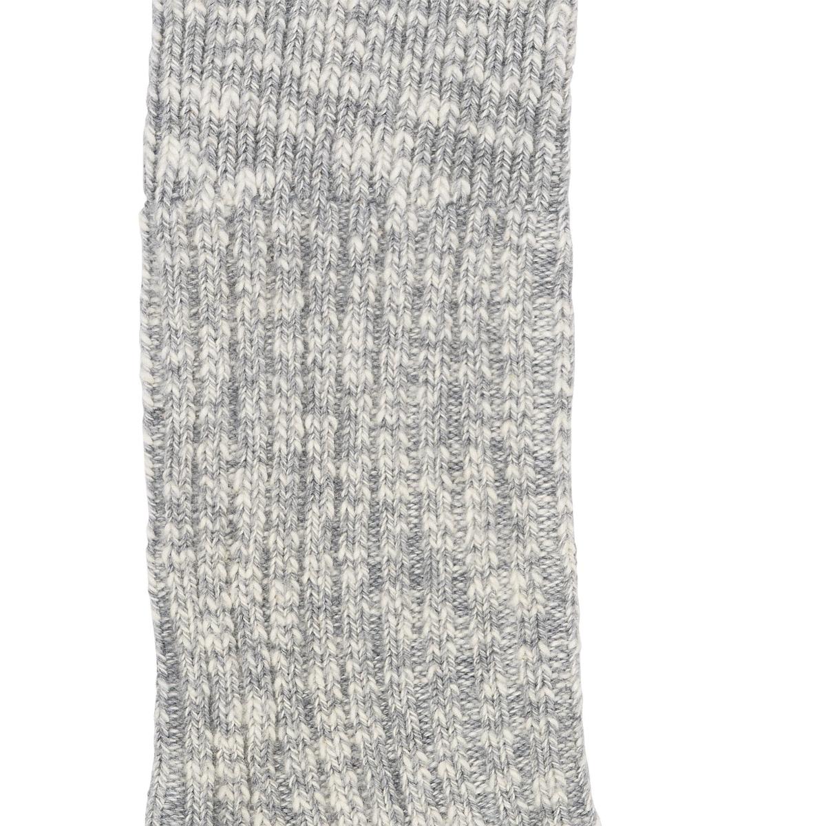 Birkenstock Womens Cotton Slub Socks - Grey/White
