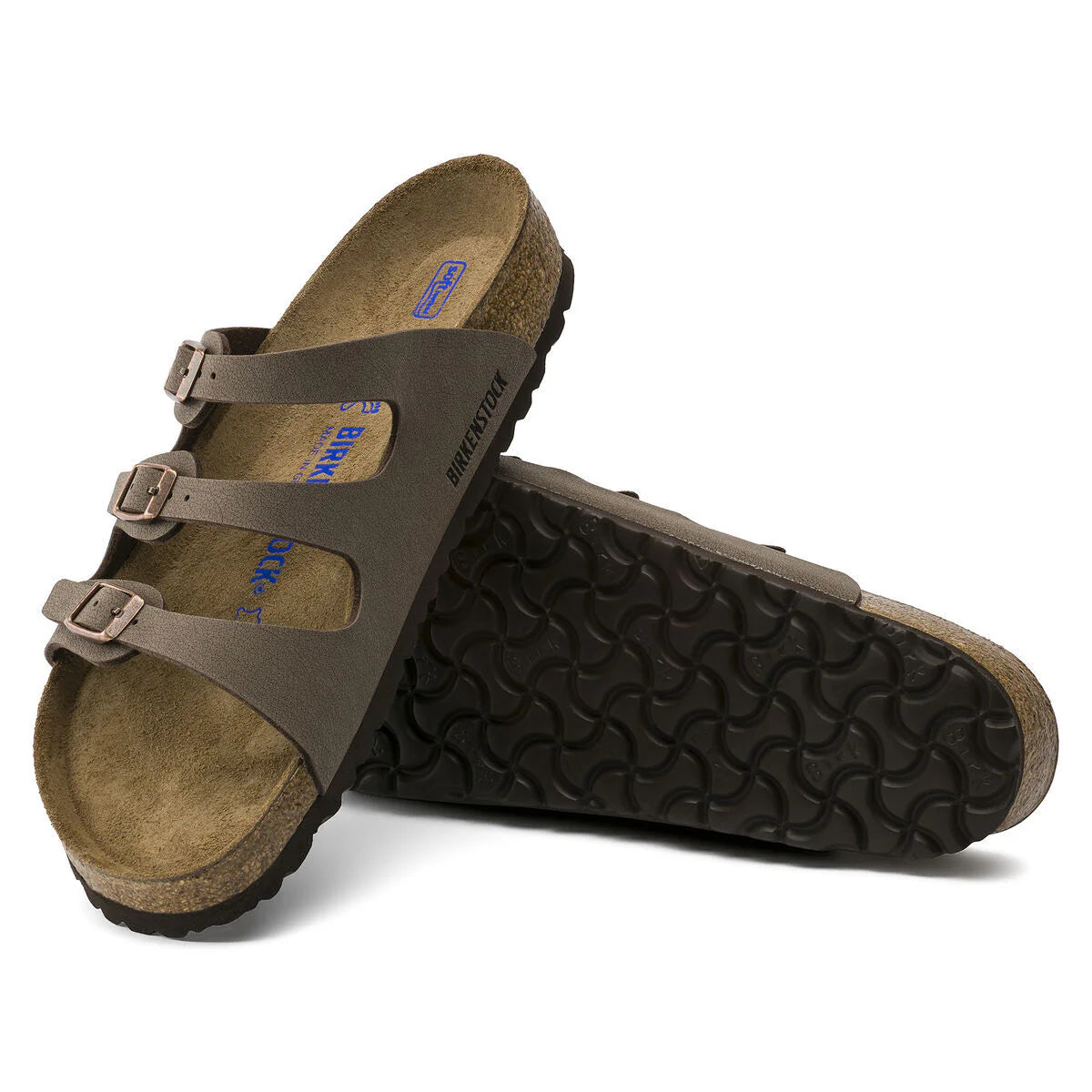 Birkenstock Florida  Soft Footbed Birkibuc - Mocha