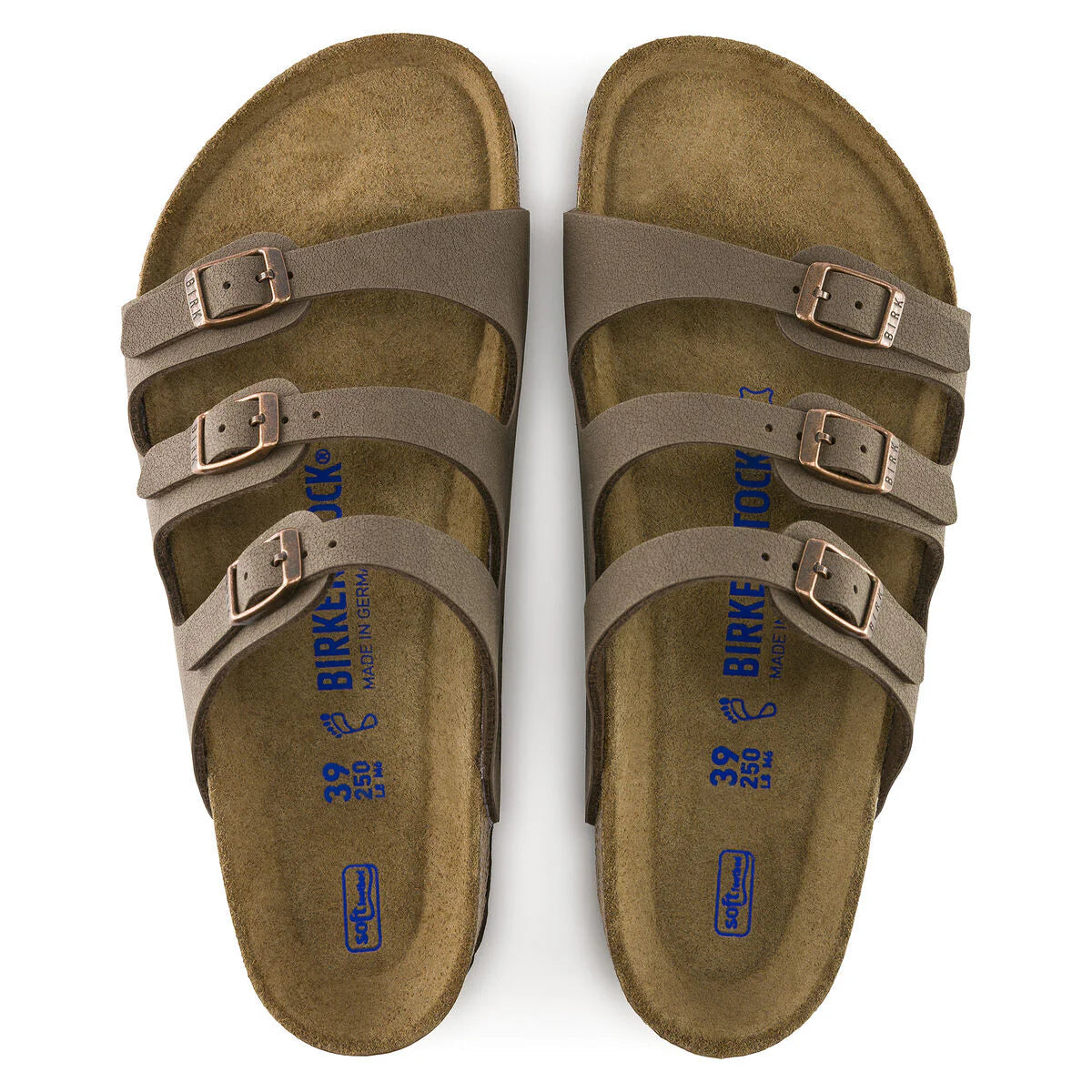 Birkenstock Florida  Soft Footbed Birkibuc - Mocha
