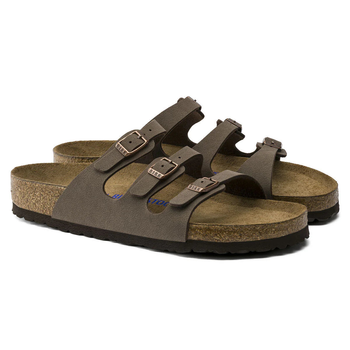 Birkenstock Florida  Soft Footbed Birkibuc - Mocha