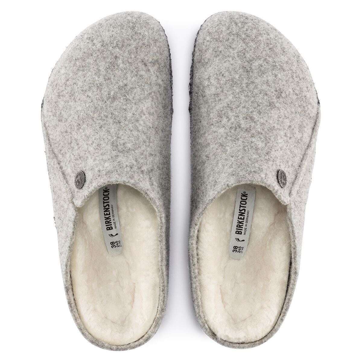 Birkenstock Zermatt Wool-Felt Shearling - Light Grey