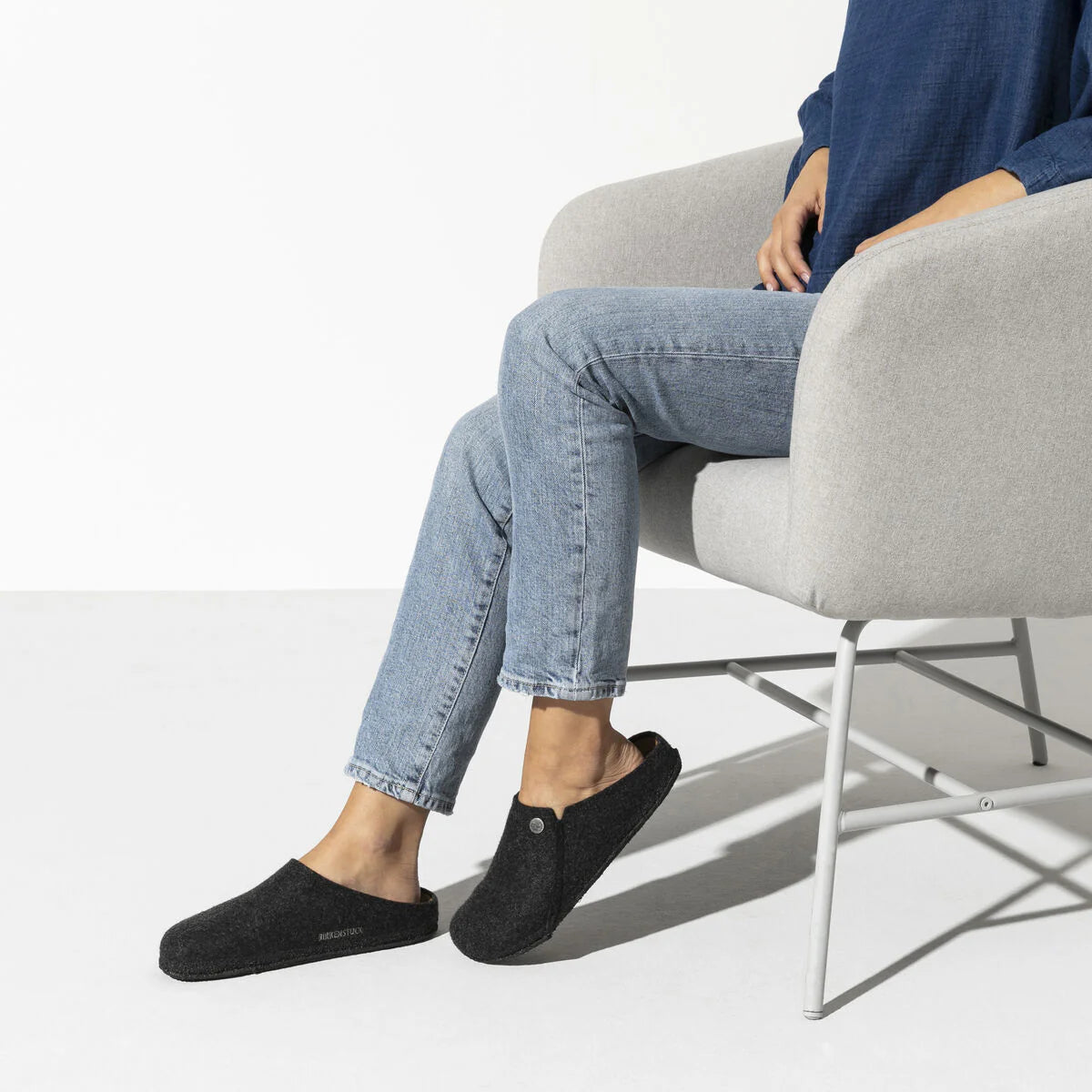 Birkenstock Zermatt Wool-Felt Shearling - Anthracite