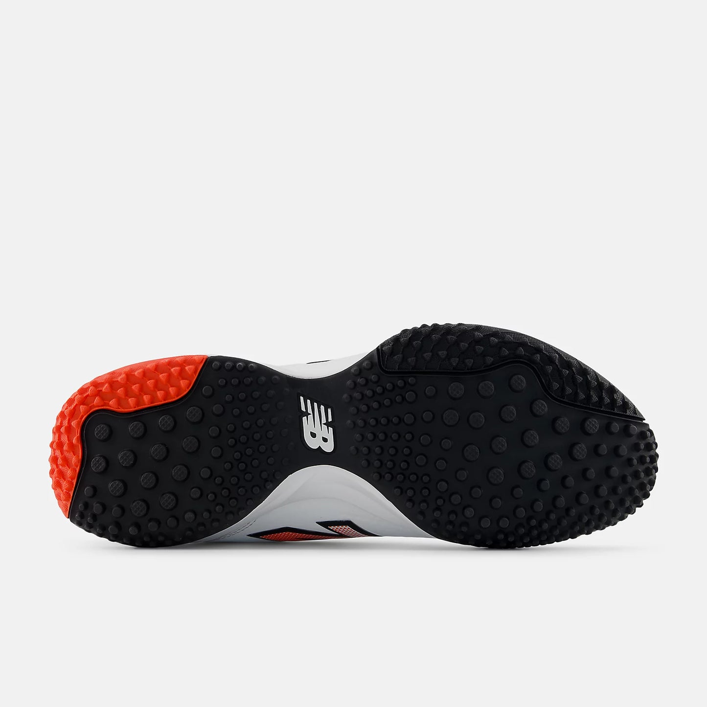 New Balance CK4020v6 Cricket Shoe - White/Neo Flame/Black