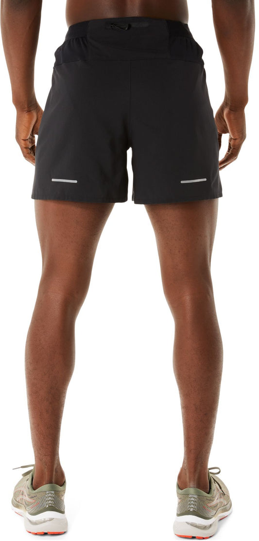 Asics Mens Road 5 Inch Shorts - Black