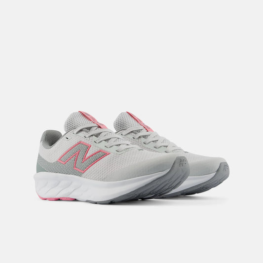 New Balance Kids 520 Lace - Grey Matter/Signal Pink