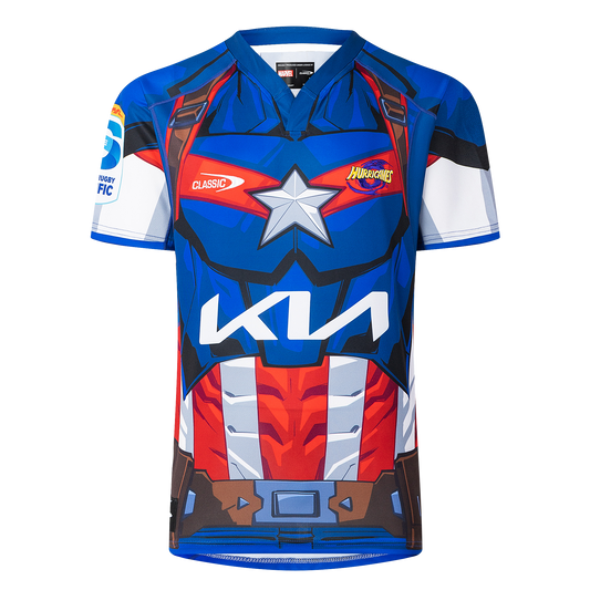 Classics Hurricanes Adults Marvel Captain America Jersey