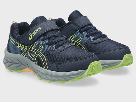 Asics Kids Gel Venture 9 PS - Midnight/Lime Green