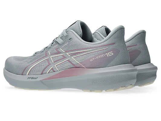 Asics Womens GT 1000 15 (D ) - Piedmont Grey/Taro Purple