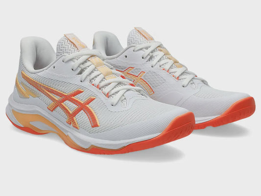 Asics Womens Netburner Ballistic FF 4 - White/Vivid Coral