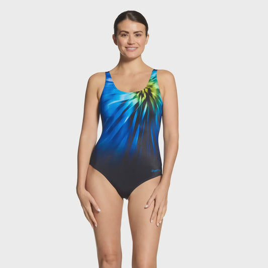 Zoggs Womens Adjustable Scoopback One Piece - Octane