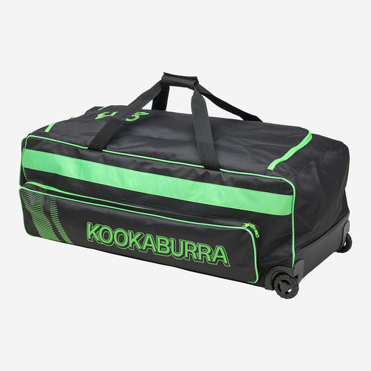 Kookaburra Pro 1.0 Wheelie Bag - Black/Lime