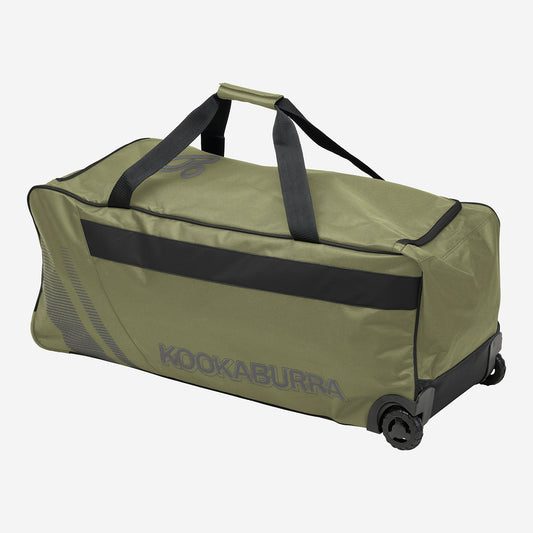 Kookaburra Pro 3.0 Cricket Wheelie Bag - Khaki/Black