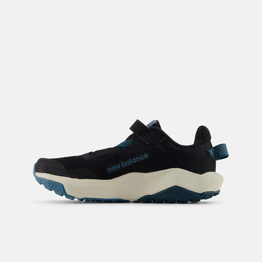 New Balance Little Kids Nitrel Bungee Lace - Black/Saltwater/Timberwolf