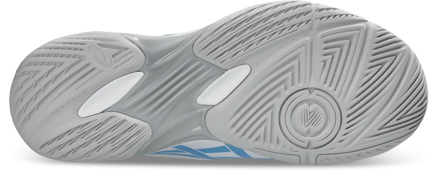 Asics Womens Gel Rocket 12 indoor Court Shoe - White/Blue Bell
