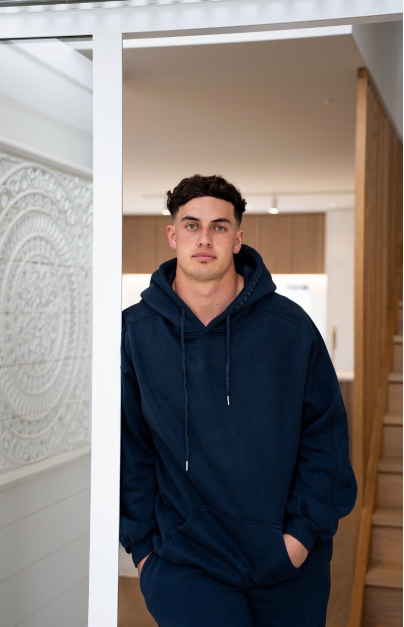 Arby & Opal Signature Full Length Hoodie - Navy
