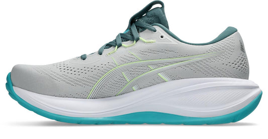 Asics Mens Gel Cumulus 28 (2E) - Cloud Grey/Energy Aqua