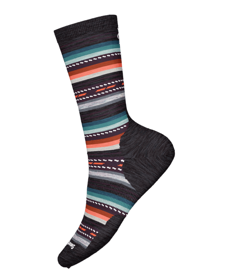 Smartwool Unisex Margarita Crew Socks - Charcoal