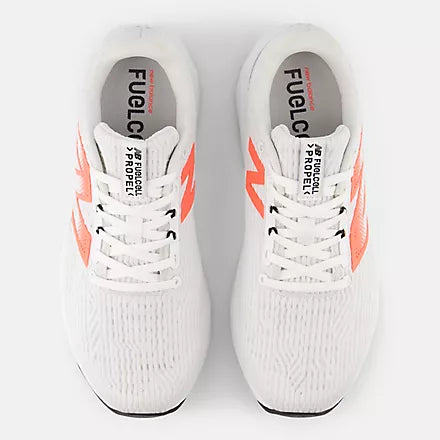 New Balance Womens FuelCell Propel v5 D Width - White/Melon