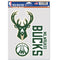 Wincraft NBA Milwaukee Bucks Multi-Use 3 Fan Pack Decal