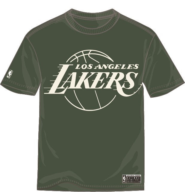 NBA Essentials LA Lakers Boston Vintage Tee - Forest